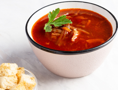 Борщ красный с говядиной 