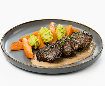 Медальон с картофелем батат