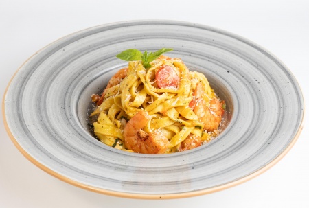 Паста с креветками